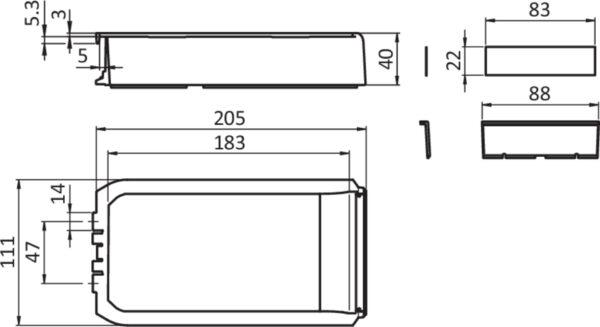 Greifbehälter 110x210x40 ESD schwarz – Bild 3